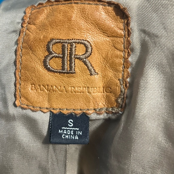 Vintage Banana Republic Camel leather utility moto jacket - Picture 12 of 14